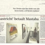 Tentoonstelling Christo in Volkskrant